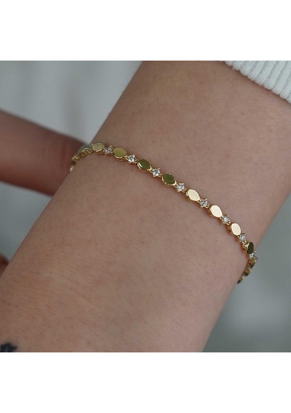 Taşlı Pul Bileklik