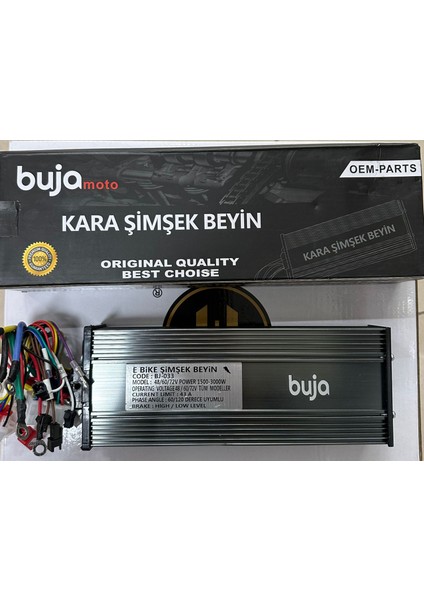 1500W KARA ŞİMŞEK YAZILIMLI  PERFORMANS BEYİN  80- 100 KM HIZ