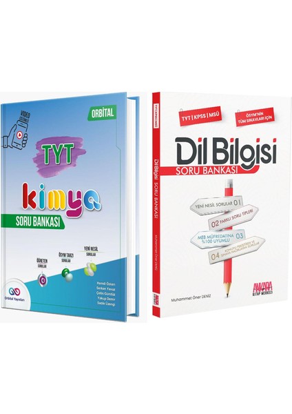 TYT Kimya ve Akm Dil Bilgisi Soru Bankası Seti 2 Kitap