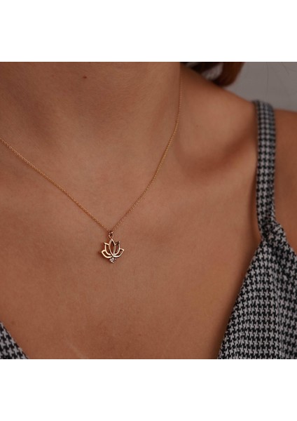 Lotus Taşlı Kolye fiyatları