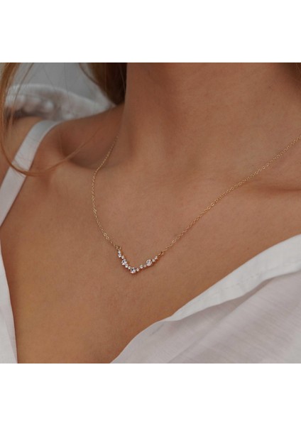 Sıralı Taşlı Kolye modelleri