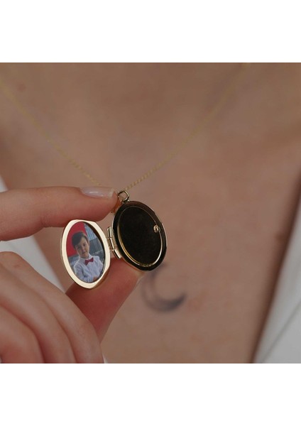Kapaklı Kolye - Oval