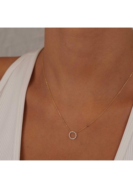 Taşlı Halka Kolye fırsatları