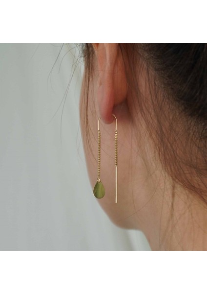 Zincirli Damla Küpe modelleri