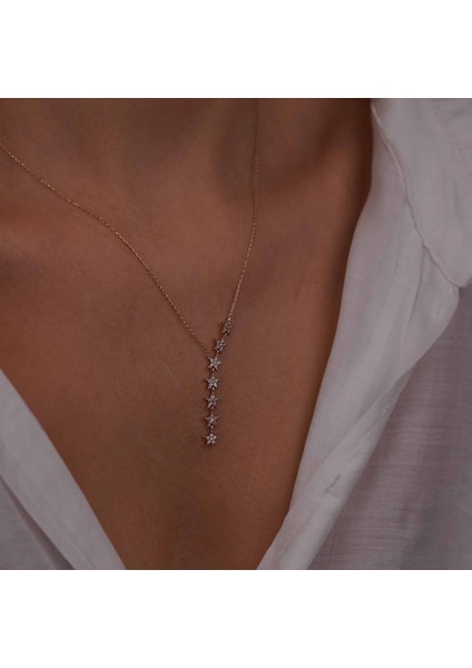 Sıralı Yıldız Kolye modelleri