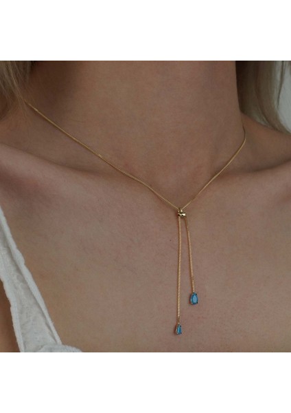 Firuze Taşlı Kolye