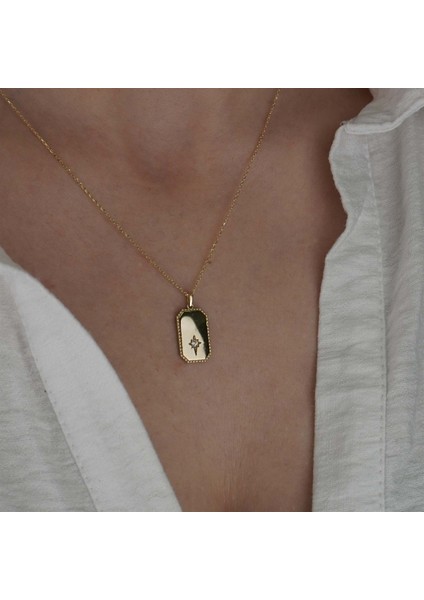 Plaka Kolye Yıldız Detaylı