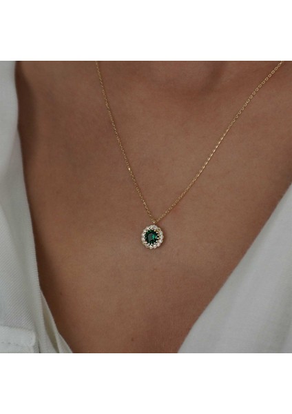 Yeşil Taşlı Kolye