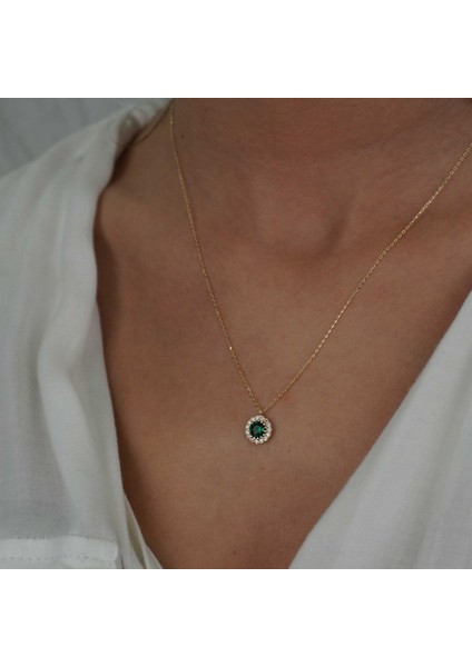 Yeşil Taşlı Kolye modelleri