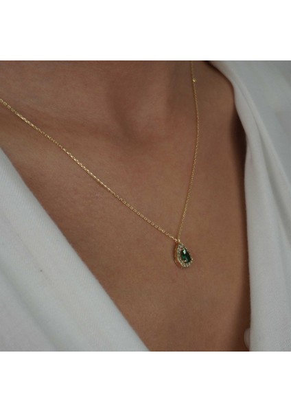 Zümrüt Damla Kolye modelleri