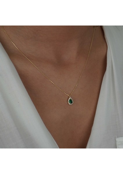 Zümrüt Damla Kolye fırsatları