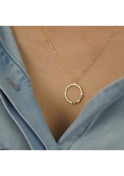 Baget Taş Halka Kolye fiyatları