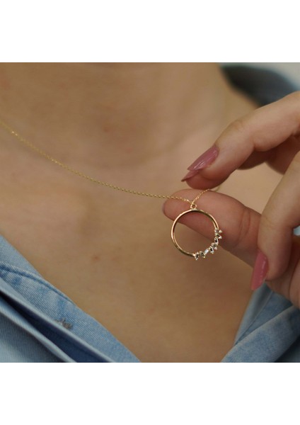 Baget Taş Halka Kolye modelleri