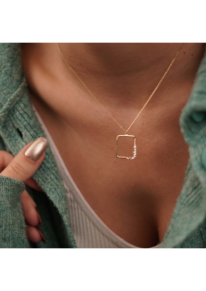 Dikdörtgen Baget Kolye indirimleri