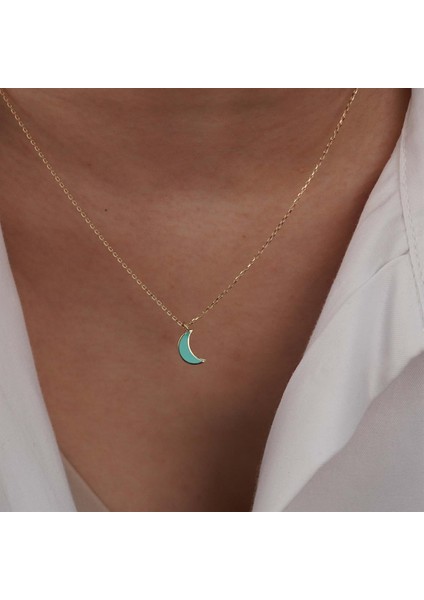 Mineli Hilal Kolye indirimleri