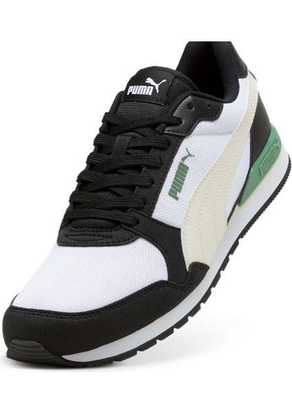 Erkek Puma White-Alpine Snow-Puma Black-Archive Green Puma St Runner V3 Mesh Beyaz-Siyah Erkek Günlük Spor Ayakkabı fiyatları