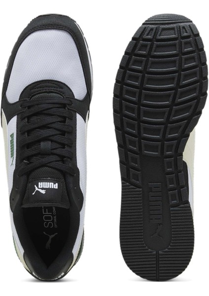 Erkek Puma White-Alpine Snow-Puma Black-Archive Green Puma St Runner V3 Mesh Beyaz-Siyah Erkek Günlük Spor Ayakkabı fırsatları