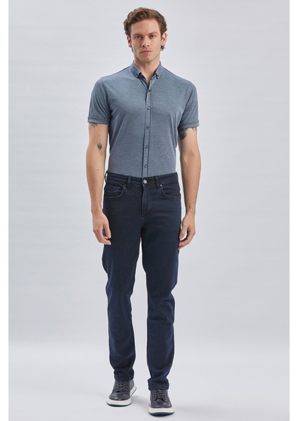 Koyu Lacivert Gabardin Pamuklu 5 Cepli Slim Fit Dar Kesim Casual Denim Pantolon 1023240158 fiyatları