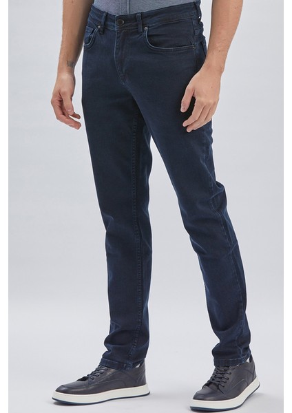 Koyu Lacivert Gabardin Pamuklu 5 Cepli Slim Fit Dar Kesim Casual Denim Pantolon 1023240158 fırsatları
