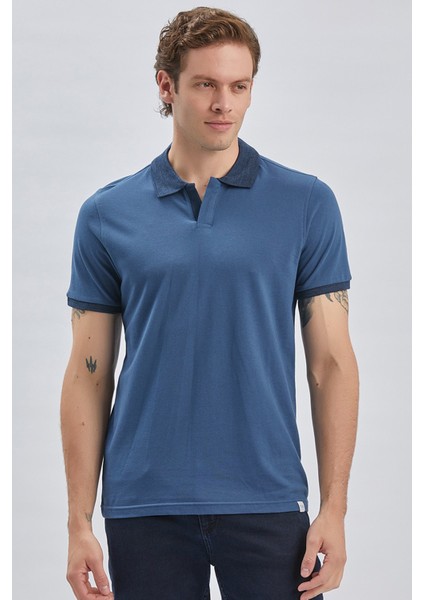 Siyah Desenli Oxford Polo Yaka Cepli Pamuklu Klasik Comfort Fit Rahat Kesim Tişört 1011240171 fiyatları