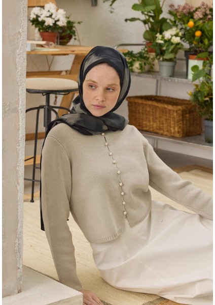 Darcy Desen Şal Siyah