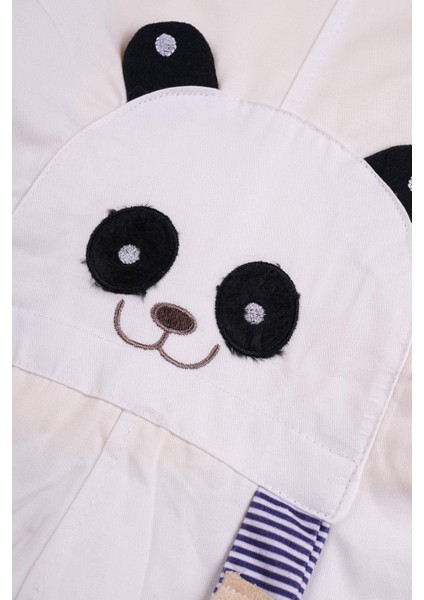 Bisiklet Yaka Kısa Kol Panda Fıgurlu Icı Tshirtlu Beyaz Renk Erkek Çocuk Sortlu Salopet fırsatları