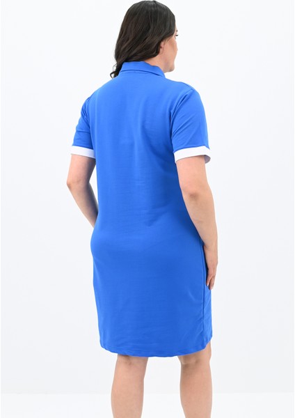 Kadın Büyük Beden Lacoste Kumaş Elbise 5219-24