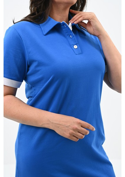 Kadın Büyük Beden Lacoste Kumaş Elbise 5219-24