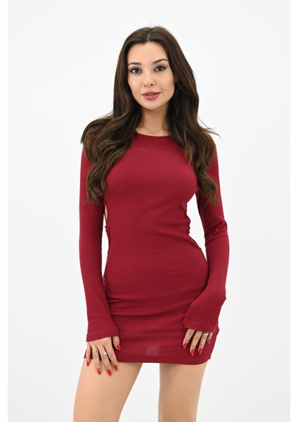 Kadın Pencere Detaylı Mini Elbise 5215-24 fiyatları