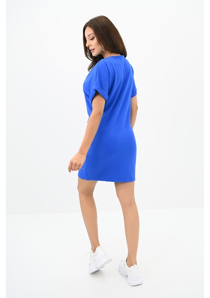 Kadın Kısa Kollu Cep Detaylı Elbise 5221-24 fırsatları