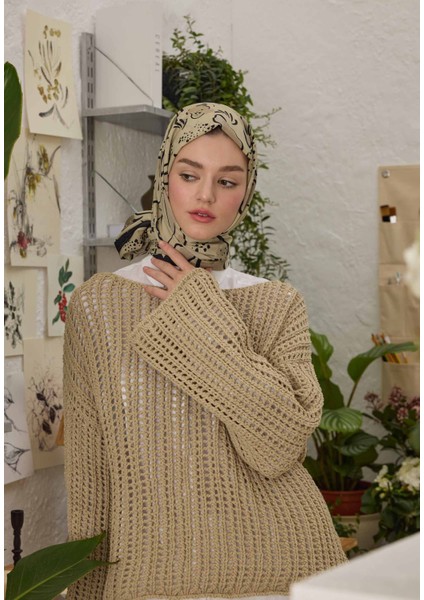 Arıa Desen Şal Çağla Yeşili