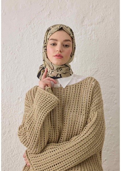 Arıa Desen Şal Çağla Yeşili modelleri