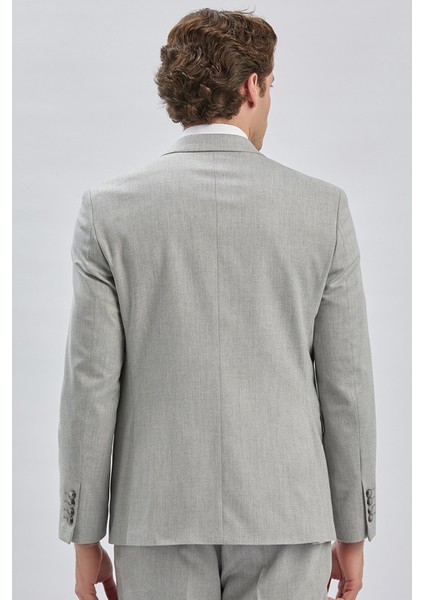 Gri Armürlü Kırlangıç Yaka Astarlı 6 Drop Slim Fit Dar Kesim Takım Elbise 1001240176 indirimleri