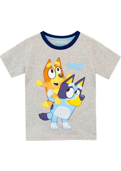 Bluey Erkek Çocuk Gri T-Shirt
