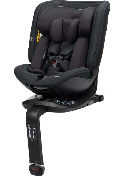 Spinel 360 S i-Size Dönebilen Yatabilen Isofix'li 0-36 kg Oto Koltuğu Authentic Black