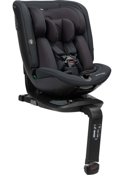 Spinel 360 S i-Size Dönebilen Yatabilen Isofix'li 0-36 kg Oto Koltuğu Authentic Black