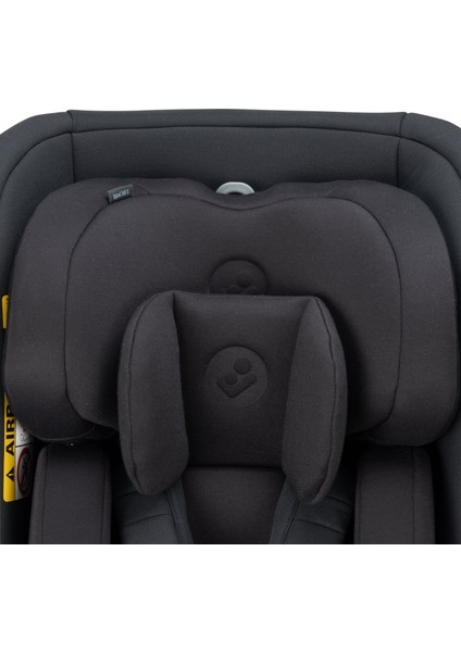 Spinel 360 S i-Size Dönebilen Yatabilen Isofix'li 0-36 kg Oto Koltuğu Authentic Black