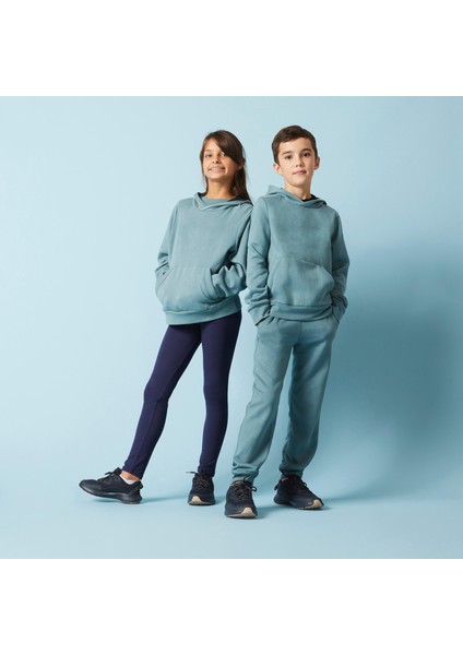 Domyos Çocuk Kapüşonlu Sweatshirt - Yeşil fiyatları