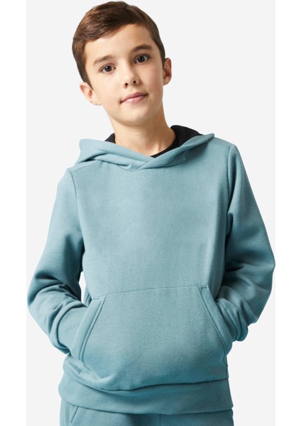 Domyos Çocuk Kapüşonlu Sweatshirt - Yeşil indirimleri