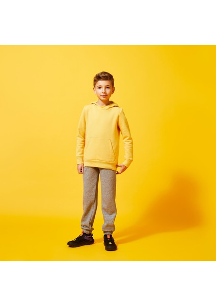Domyos Çocuk Kapüşonlu Sweatshirt - Hardal rengi modelleri