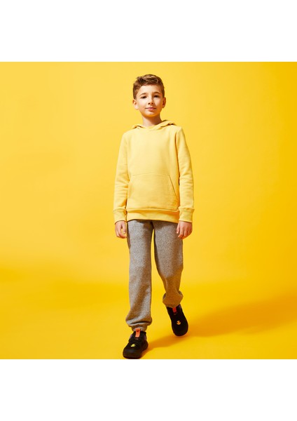 Domyos Çocuk Kapüşonlu Sweatshirt - Hardal rengi fırsatları