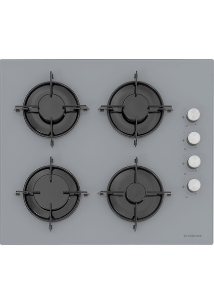 3481 Flam - CS5349S01 - BO65E1S01 Gri Cam Ankastre Set