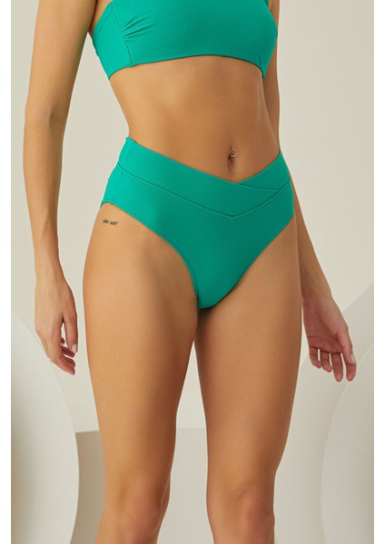 Yeşil Wrap Tek Alt Bikini
