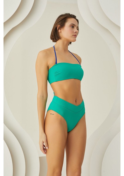 Yeşil Wrap Tek Alt Bikini