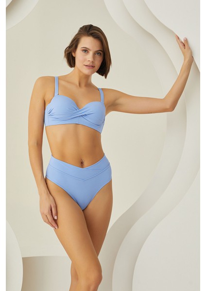 Buz Mavisi Beauty From Straplez Tek Üst Bikini