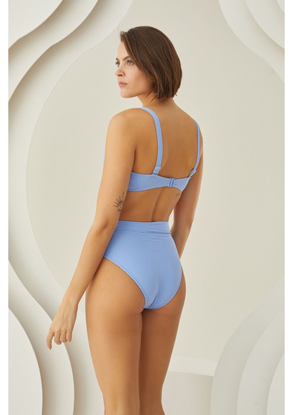 Buz Mavisi Beauty From Straplez Tek Üst Bikini