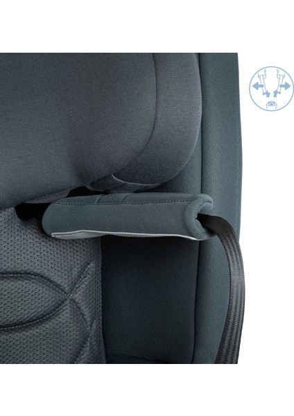 Spinel 360 Plus i-Size Dijital Göstergeli Dönebilen Yatabilen Isofix'li 0-36 kg Oto Koltuğu Authentic Graphite