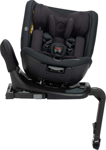 Spinel 360 Plus i-Size Dijital Göstergeli Dönebilen Yatabilen Isofix'li 0-36 kg Oto Koltuğu Authentic Black