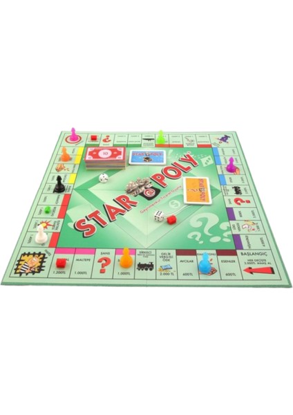 Efsane Star Poly Emlak Alım Satım Yönetimi Kutu Oyunu