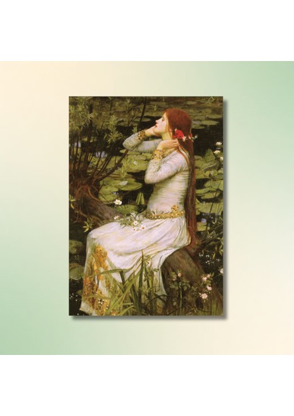 Tekli Dikey Kanvas Duvar Tablosu Ophelia Hamlet 1894
